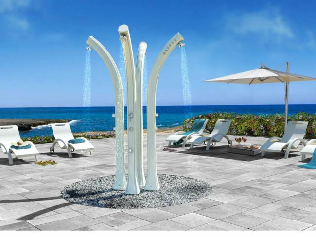 Душ солнечный Happy Beach F 530 белый 220х240х2220 мм Душ солнечный Happy Beach F 530 белый 220х240х2220 мм