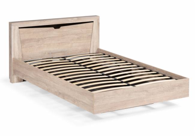 Кровать Магантия 160х200 с ПМ парящая дуб баррик