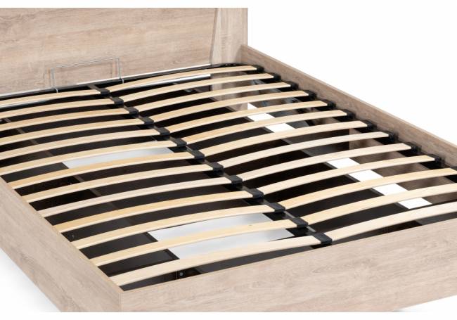 Кровать Магантия 160х200 с ПМ парящая дуб баррик