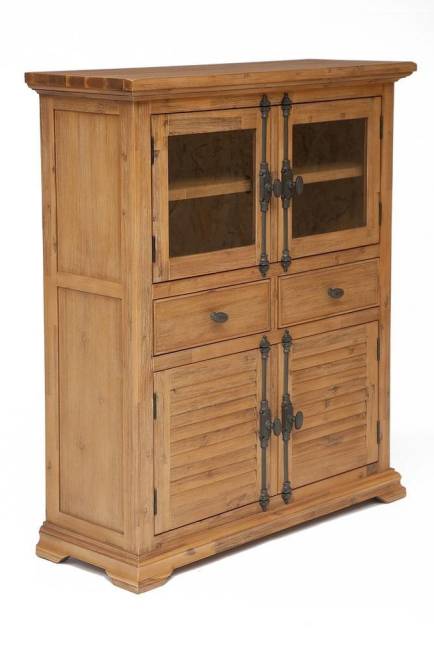 Витрина малая Secret de Maison Авиньон/Avignon (мод. PRO-L05) массив акации, 140х120х45см, натуральный антик Натуральный (Brushed Ash color) дерево акация