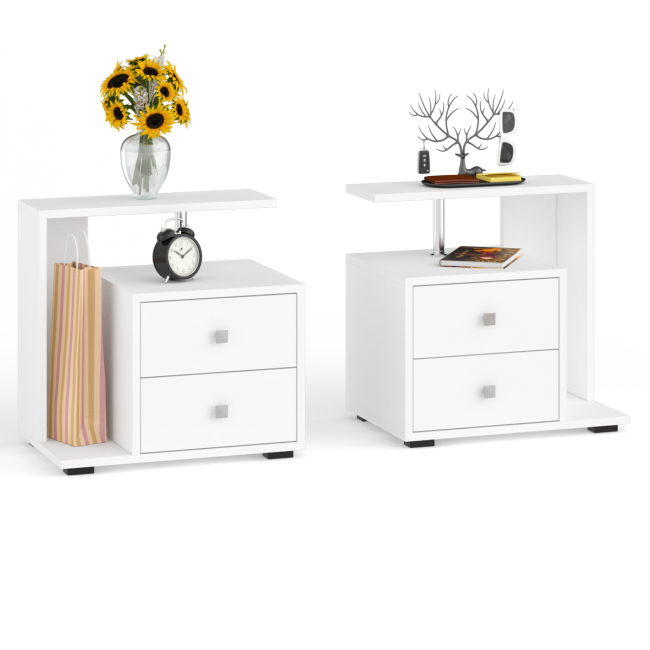 Мебель в спальню Камелия № 12 Кровать с ящиками 1400 цвет белый