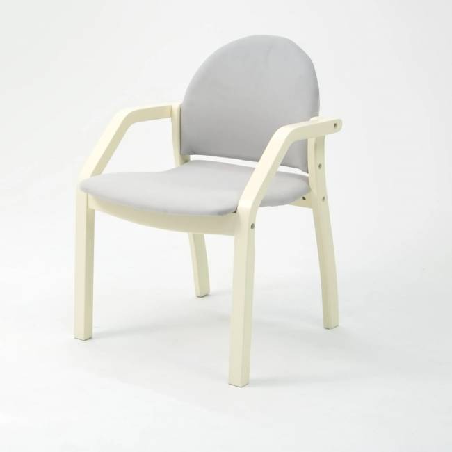 Стул-кресло Джуно 2.0 слоновая кость/серый