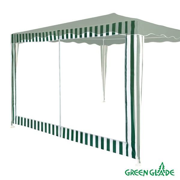 Стенка для садового тента Green Glade 4130 1,95х2,95м полиэстер с москитной сеткой зеленая (20) Стенка для садового тента Green Glade 4130 1,95х2,95м полиэстер с москитной сеткой зеленая (20)