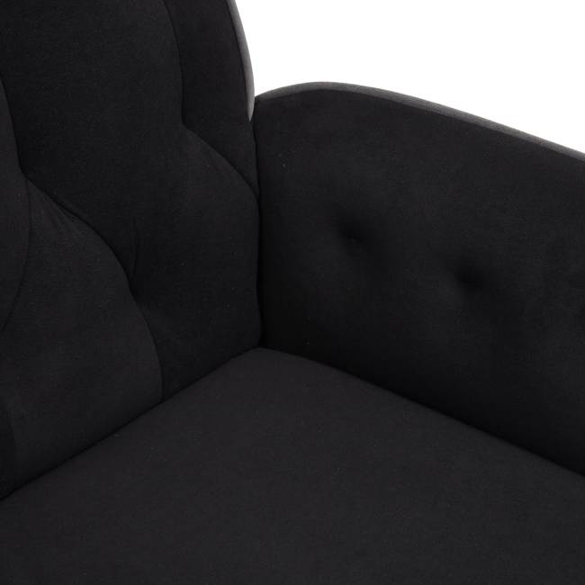 Кресло Мадрид/Madrid флок , черный, 35 черный флок Кресло Мадрид/Madrid флок , черный, 35 черный флок