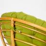 Кресло-качалка PAPASAN/ПАПАСАН w 23/01 B /с подушкой/ 115х78х104 см, Honey (мед), флок Олива, 23