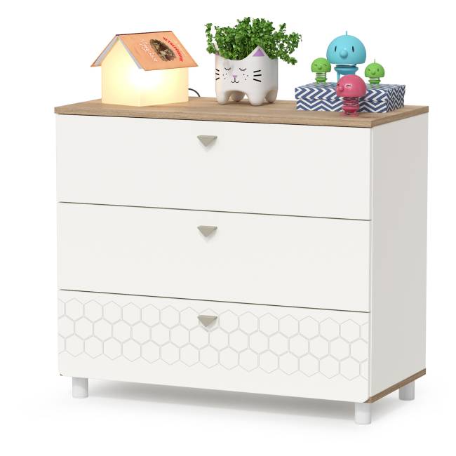 Детская мебель Эйп компоновка № 6 цвет белый/дуб белый