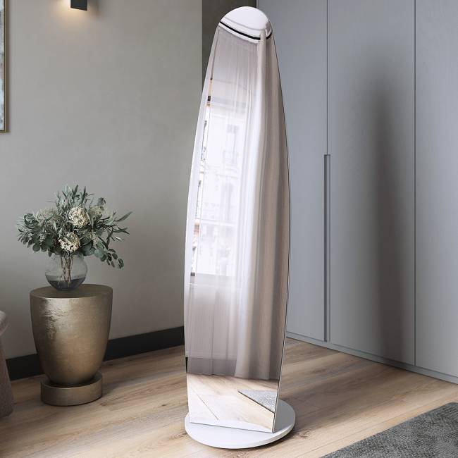 Зеркало напольное Стелла 1 белый 157,8 см х 40,4 см