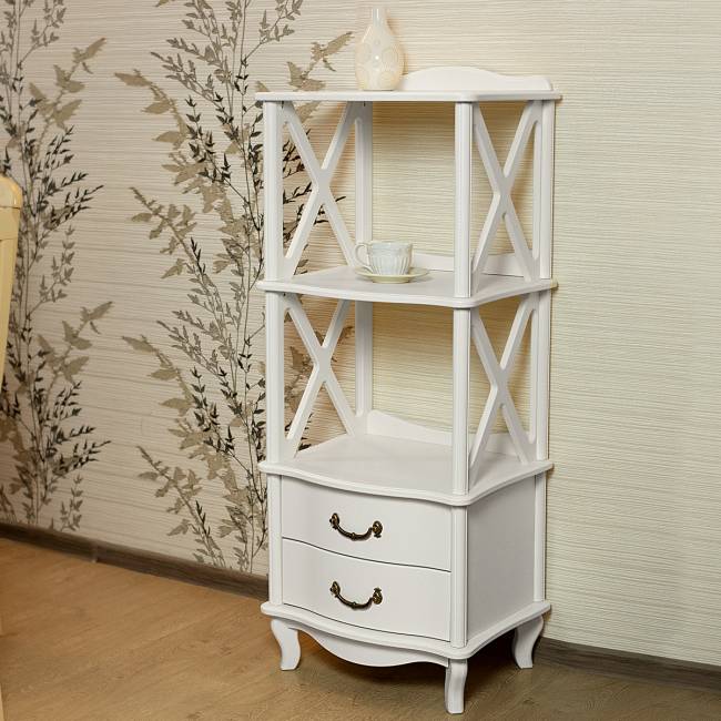 Этажерка Джульетта 2 уровня, молочный дуб Л