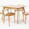 Стол Сканди 120 натур со стульями Франк натур