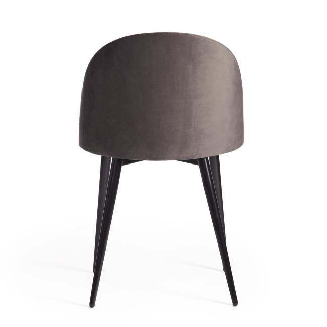 Стул Монро/Monro (мод. 710) (1шт.в упаковке) ткань/металл, 56х51х80см, темно-серый бархат 14/черный темно-серый ткань/металл