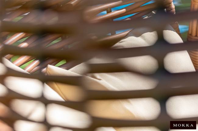 MOKKA MAJORCA подвесное кресло двухместное, цвет капучино