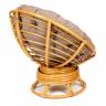 Кресло-качалка PAPASAN/ПАПАСАН w 23/01 B /с подушкой/ 115х78х104 см, Honey (мед), экошерсть Коричневый, 1811-5