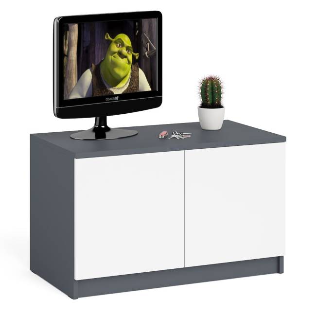 Тумба/антресоль Мори МА900.1 цвет графит/белый Тумба/антресоль Мори МА900.1 цвет графит/белый