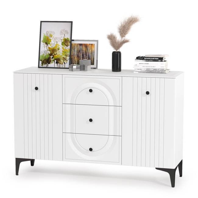 Стенка для аппаратуры Валенсия № 100 цвет белый шагрень Стенка для аппаратуры Валенсия № 100 цвет белый шагрень