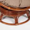Кресло-качалка PAPASAN/ПАПАСАН w 23/01 B /с подушкой/ 115х78х104 см, Pecan (орех), экошерсть Коричневый, 1811-5
