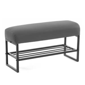 Банкетка-обувница Charli Lux/Чарли Люкс экокожа , Sharp Графит Sharp Графит экокожа Банкетка-обувница Charli Lux/Чарли Люкс экокожа , Sharp Графит Sharp Графит экокожа