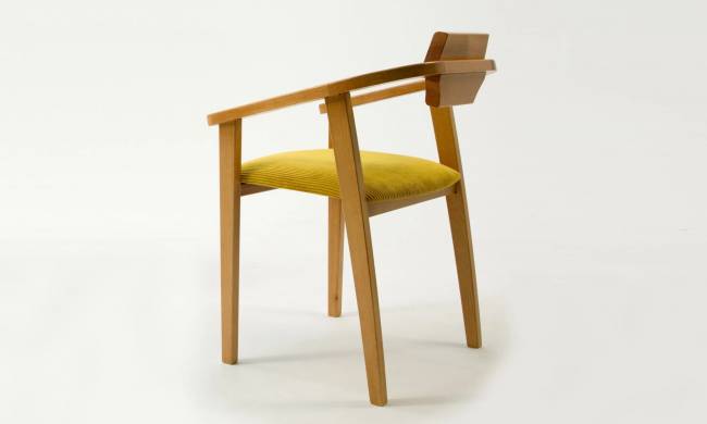 Стул-кресло Челси ПМ натур/жёлтый