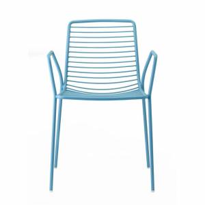Кресло металлическое Summer голубой 570х555х800 мм