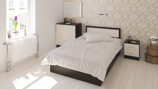 Кровать Фиеста 1200 цвет венге/дуб лоредо