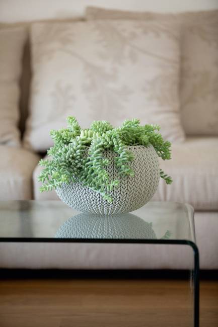 Кашпо Cozies S подвесное коричневый