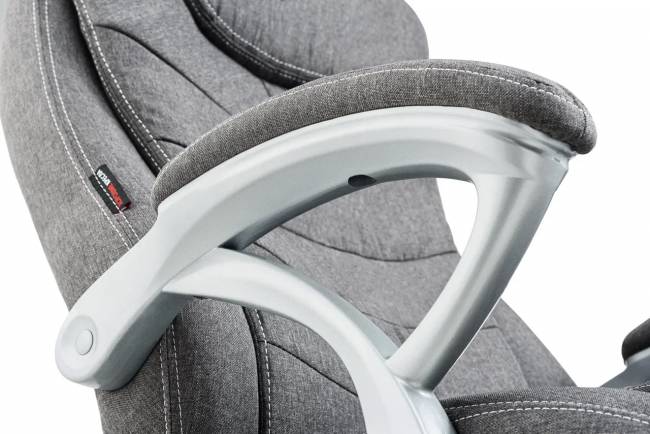 Кресло Руководителя Patrick  ткань серое 