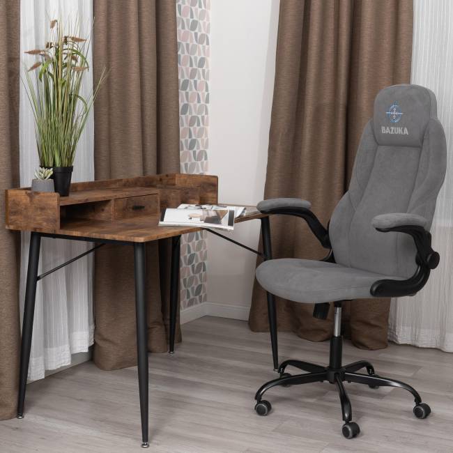 Кресло BAZUKA metalBL велюр, серый, 29 серый велюр Кресло BAZUKA metalBL велюр, серый, 29 серый велюр