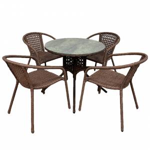 Комплект мебели из искусственного ротанга BROWN 4, коричневый, 4+1 Комплект мебели из искусственного ротанга BROWN 4, коричневый, 4+1