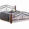 Кровать AT-803 дерево гевея/металл, 120*200 см (middle bed), красный дуб/черный дуб темный дерево гевея/металл Кровать AT-803 дерево гевея/металл, 120*200 см (middle bed), красный дуб/черный дуб темный дерево гевея/металл