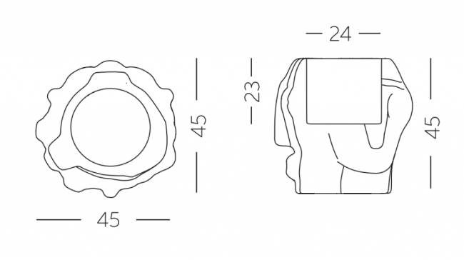 Кашпо из биопластика Threebu Pot Special земля Саванны 450х450х450 мм