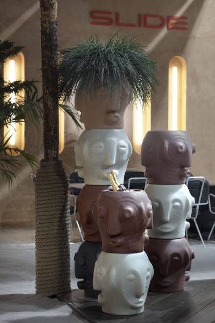 Кашпо из биопластика Threebu Pot Special земля Саванны 450х450х450 мм