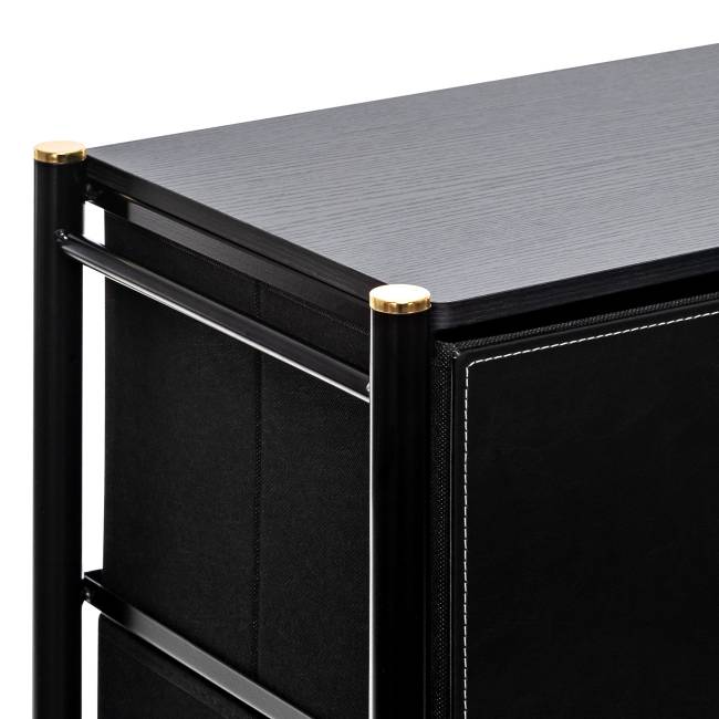 Комод Leset Хайди 8 ящиков Чёрный Чёрный Комод Leset Хайди 8 ящиков Чёрный Чёрный