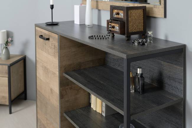 Два комода с дверкой и ящиком Трувор цвет дуб гранж песочный/интра Два комода с дверкой и ящиком Трувор цвет дуб гранж песочный/интра