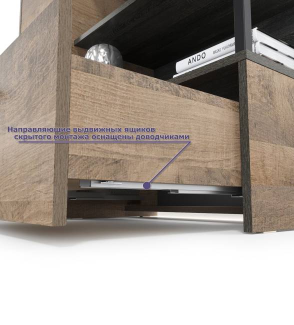 Два комода с дверкой и ящиком Трувор цвет дуб гранж песочный/интра Два комода с дверкой и ящиком Трувор цвет дуб гранж песочный/интра