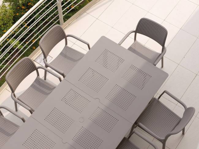 Стол пластиковый раздвижной Libeccio тортора 1600-2200х740х1000 мм Стол пластиковый раздвижной Libeccio тортора 1600-2200х740х1000 мм