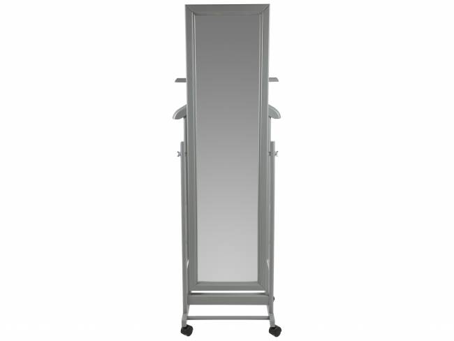 Вешалка костюмная с зеркалом на колесах В 24Н серый Вешалка костюмная с зеркалом на колесах В 24Н серый