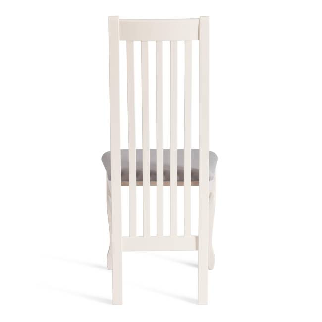 Стул DOLCE мягкое сидение бук, 40х46х100см, ivory white, велюр Tenerife Ultimate grey белый Стул DOLCE мягкое сидение бук, 40х46х100см, ivory white, велюр Tenerife Ultimate grey белый