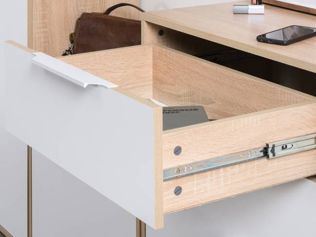 Тумба для обуви высокая Куба (Комод 13.114) цвет дуб сонома/белый премиум Тумба для обуви высокая Куба (Комод 13.114) цвет дуб сонома/белый премиум