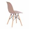 Стул CINDY (EAMES) (mod. 001) / 1 шт. в упаковке дерево бук/металл/сиденье пластик, 51x46x82.5см, бежевый / beige