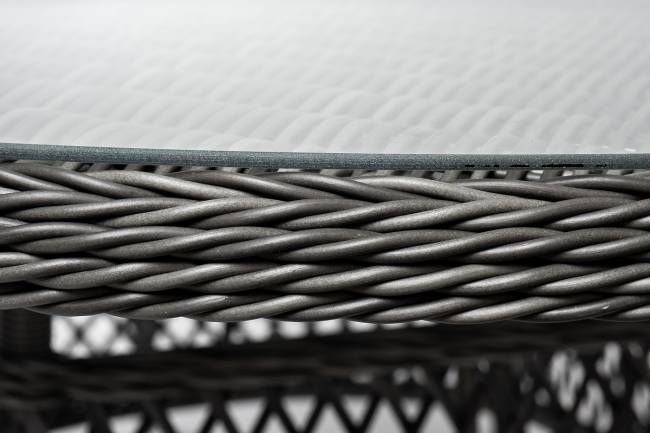 "Эспрессо - 150 S" обеденная группа плетеная, цвет графит "Эспрессо - 150 S" обеденная группа плетеная, цвет графит