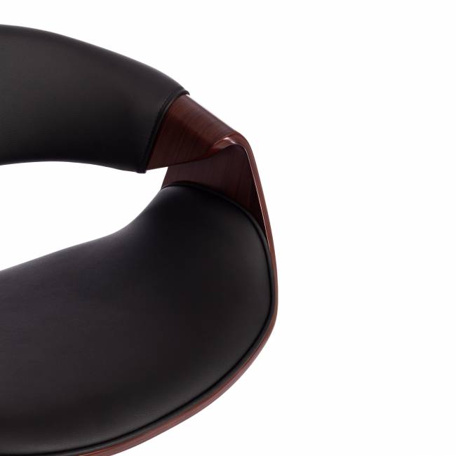 Кресло Бэнд/Bend орех, кож/зам черный черный Кресло Бэнд/Bend орех, кож/зам черный черный