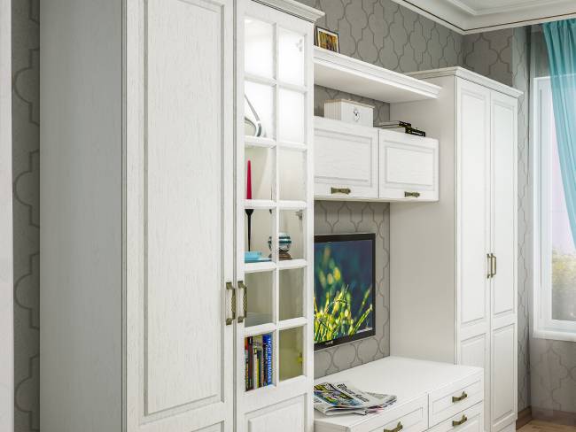 Ливерпуль Шкаф для одежды + карниз Ливерпуль Шкаф для одежды + карниз