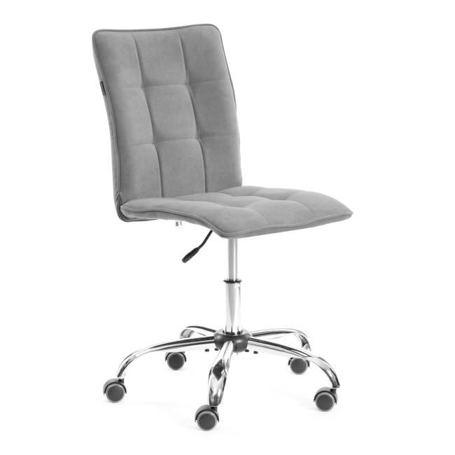 Комплект кресло+стул Бари/Bari LT, велюр, серый/черный, 29 серый/черный флок