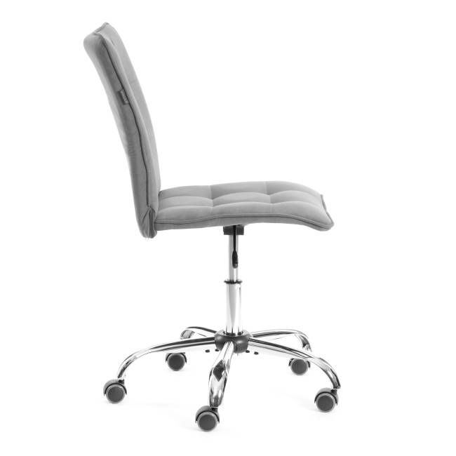 Комплект кресло+стул Бари/Bari LT, велюр, серый/черный, 29 серый/черный флок