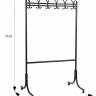 Вешалка напольная на колесах М 11 металлик Вешалка напольная на колесах М 11 металлик