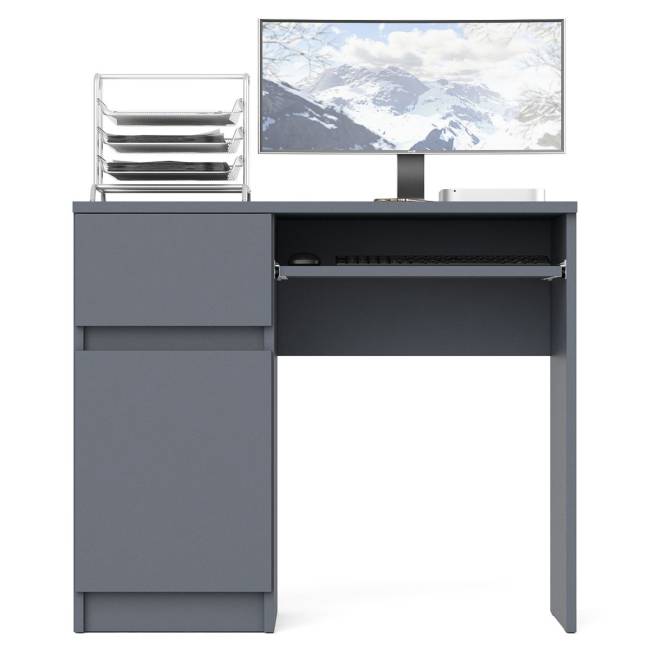 Стол компьютерный Мори МС-1 левый цвет графит Стол компьютерный Мори МС-1 левый цвет графит