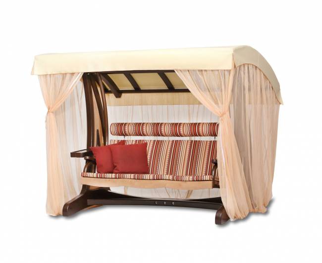 Качели садовые "Валенсия II" Премиум (лиственница)