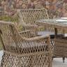 "Айриш" обеденная группа плетеная на 4 персоны, цвет соломенный "Айриш" обеденная группа плетеная на 4 персоны, цвет соломенный