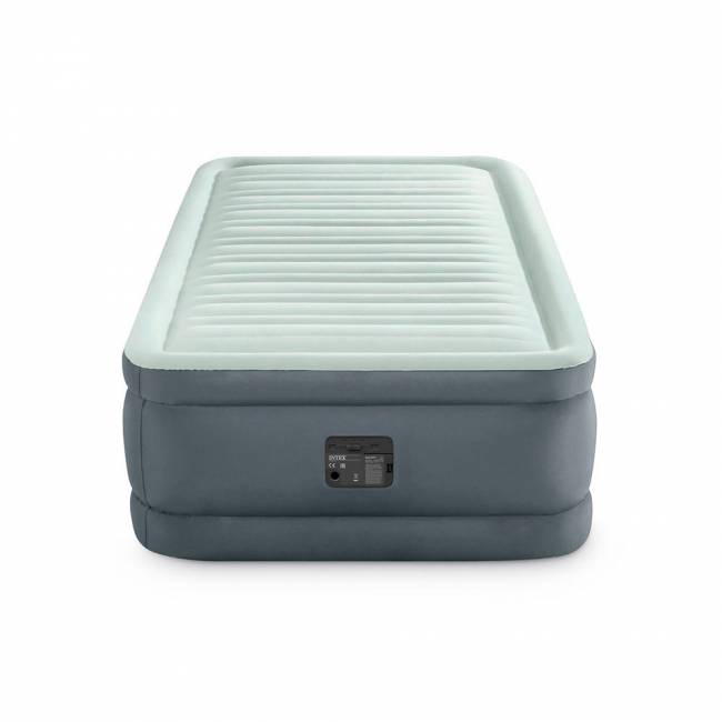 64902, Intex, Надувная кровать 99х191х46см "Premaire Elevated" встр.нас. 220В, до 136кг