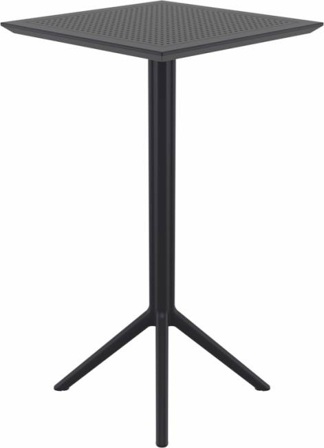 Стол пластиковый барный складной Sky Folding Bar Table 60 черный 600х600х1080 мм Стол пластиковый барный складной Sky Folding Bar Table 60 черный 600х600х1080 мм