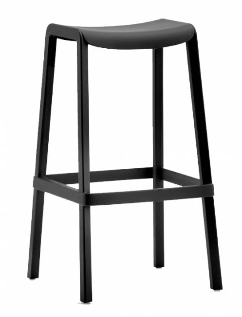 Табурет пластиковый барный Dome черный 440х420х760 мм Табурет пластиковый барный Dome черный 440х420х760 мм